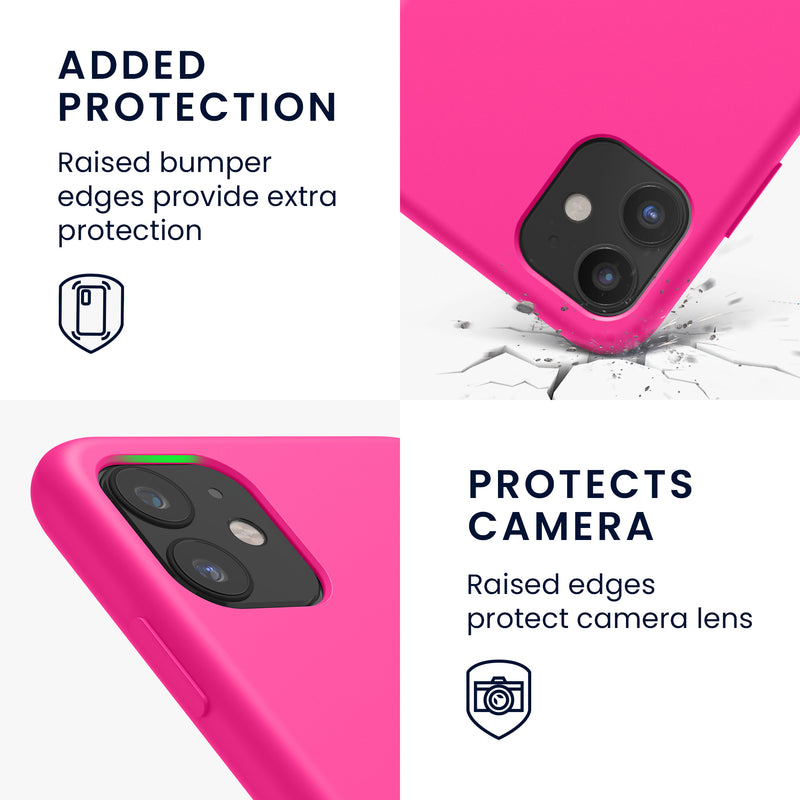 kwmobile Handyhülle für Apple iPhone 11 Hülle - Case Silikon - Kabelloses Laden - Schutzhülle Cover