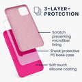 kwmobile Handyhülle für Apple iPhone 11 Hülle - Case Silikon - Kabelloses Laden - Schutzhülle Cover