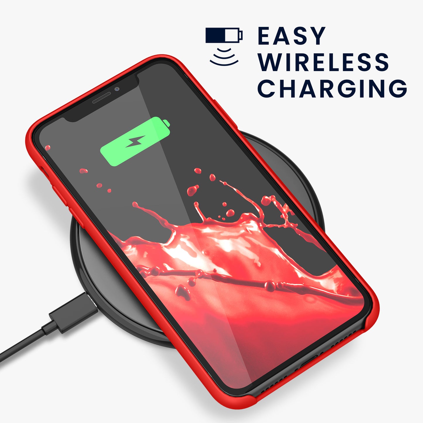 kwmobile Handyhülle für Apple iPhone 11 Hülle - Case Silikon - Kabelloses Laden - Schutzhülle Cover