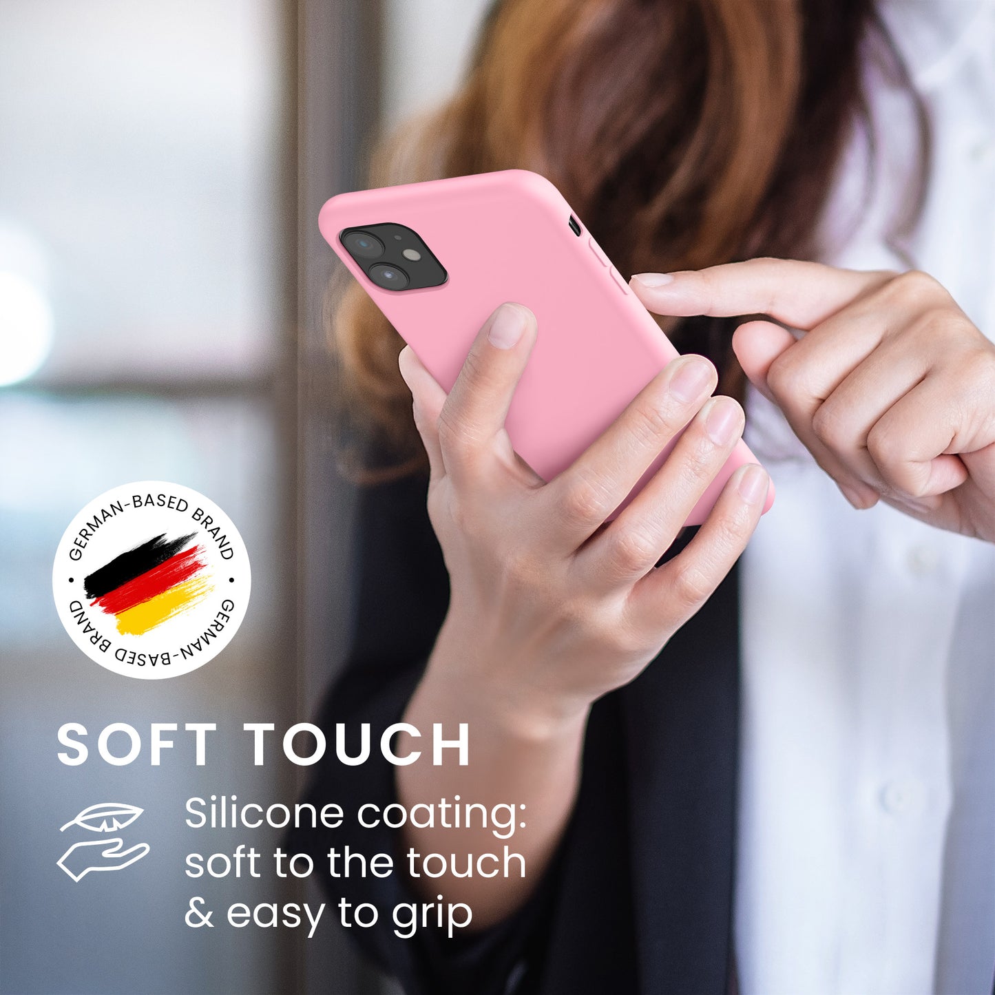 kwmobile Handyhülle für Apple iPhone 11 Hülle - Case Silikon - Kabelloses Laden - Schutzhülle Cover