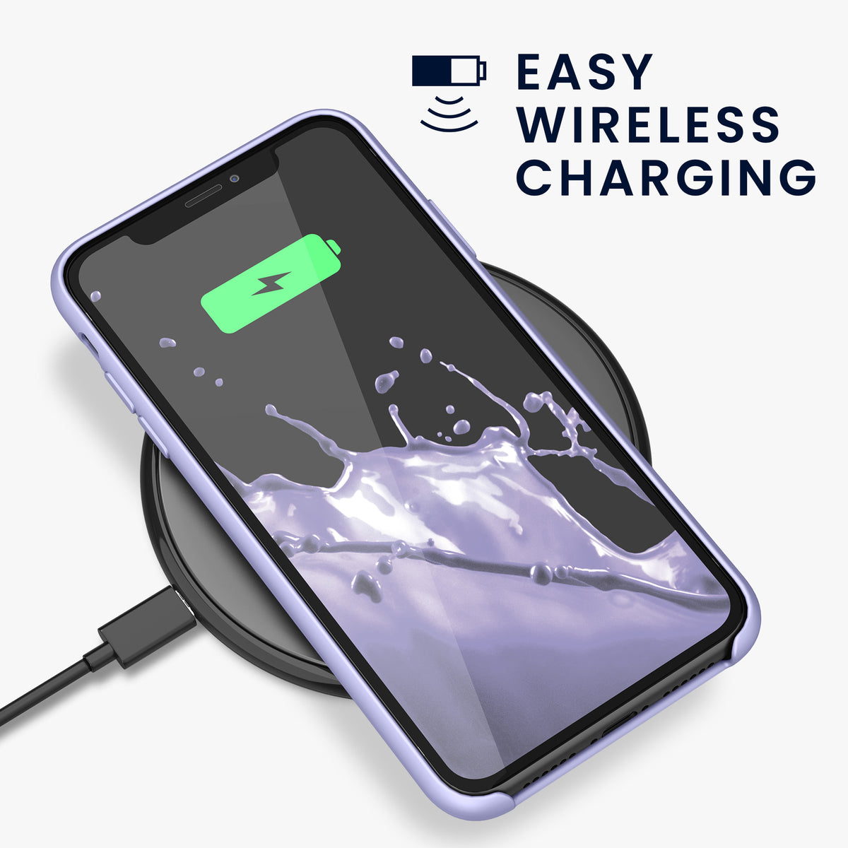 kwmobile Handyhülle für Apple iPhone 11 Hülle - Case Silikon - Kabelloses Laden - Schutzhülle Cover
