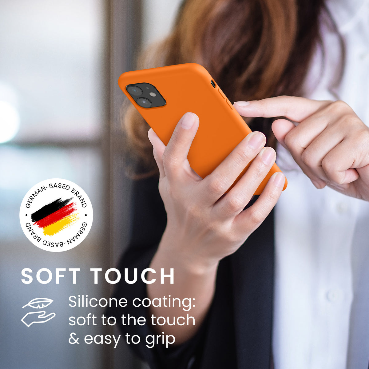 kwmobile Handyhülle für Apple iPhone 11 Hülle - Case Silikon - Kabelloses Laden - Schutzhülle Cover