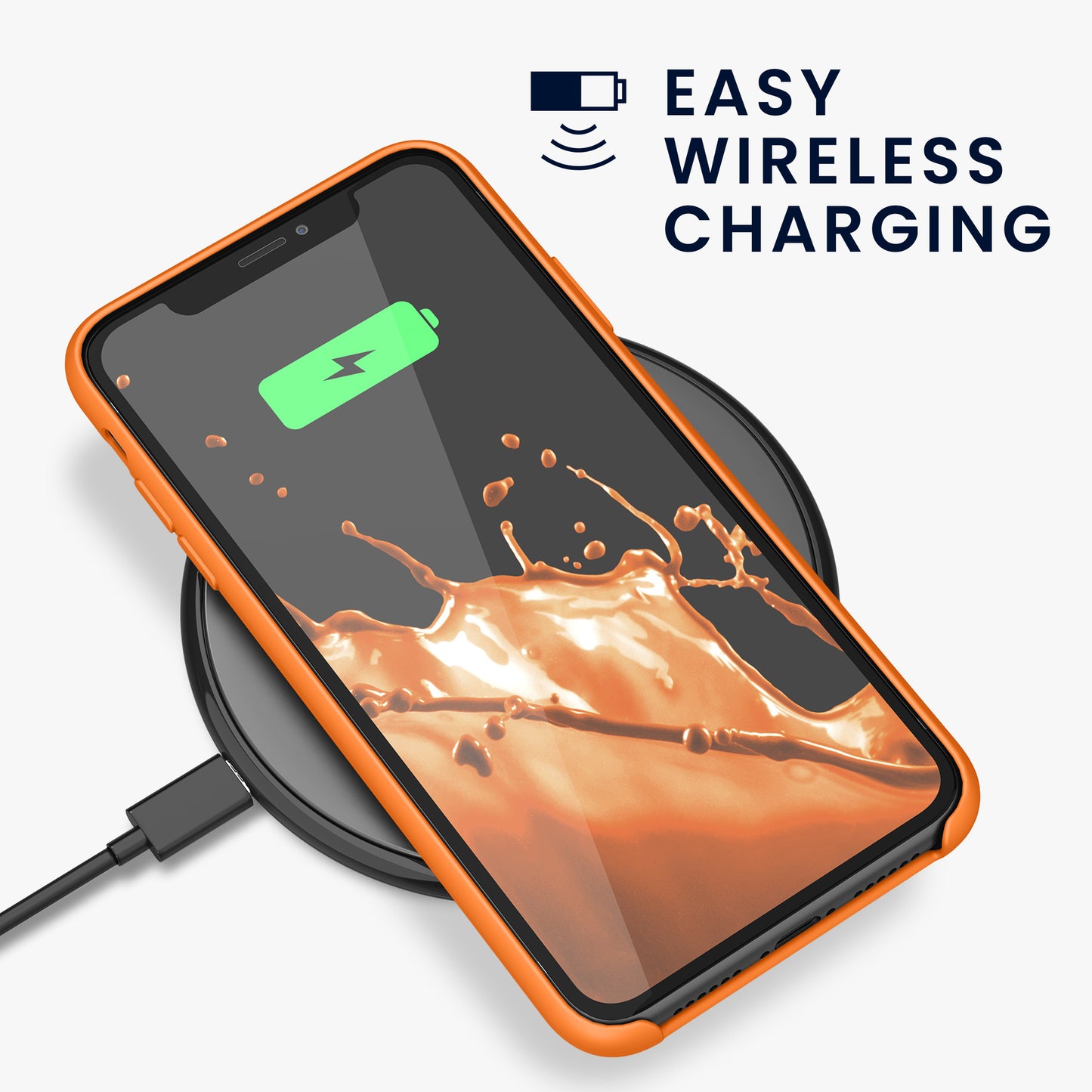 kwmobile Handyhülle für Apple iPhone 11 Hülle - Case Silikon - Kabelloses Laden - Schutzhülle Cover