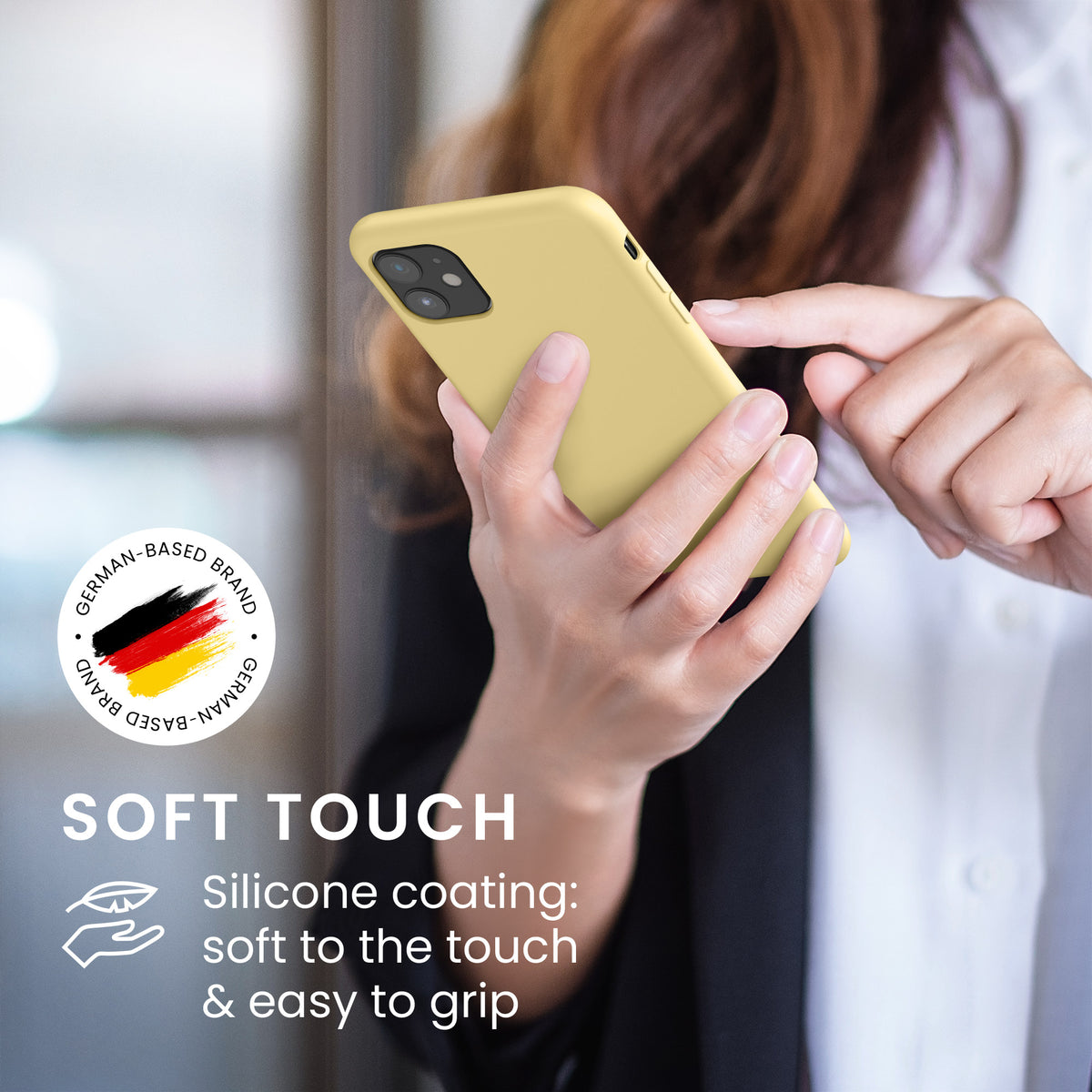 kwmobile Handyhülle für Apple iPhone 11 Hülle - Case Silikon - Kabelloses Laden - Schutzhülle Cover