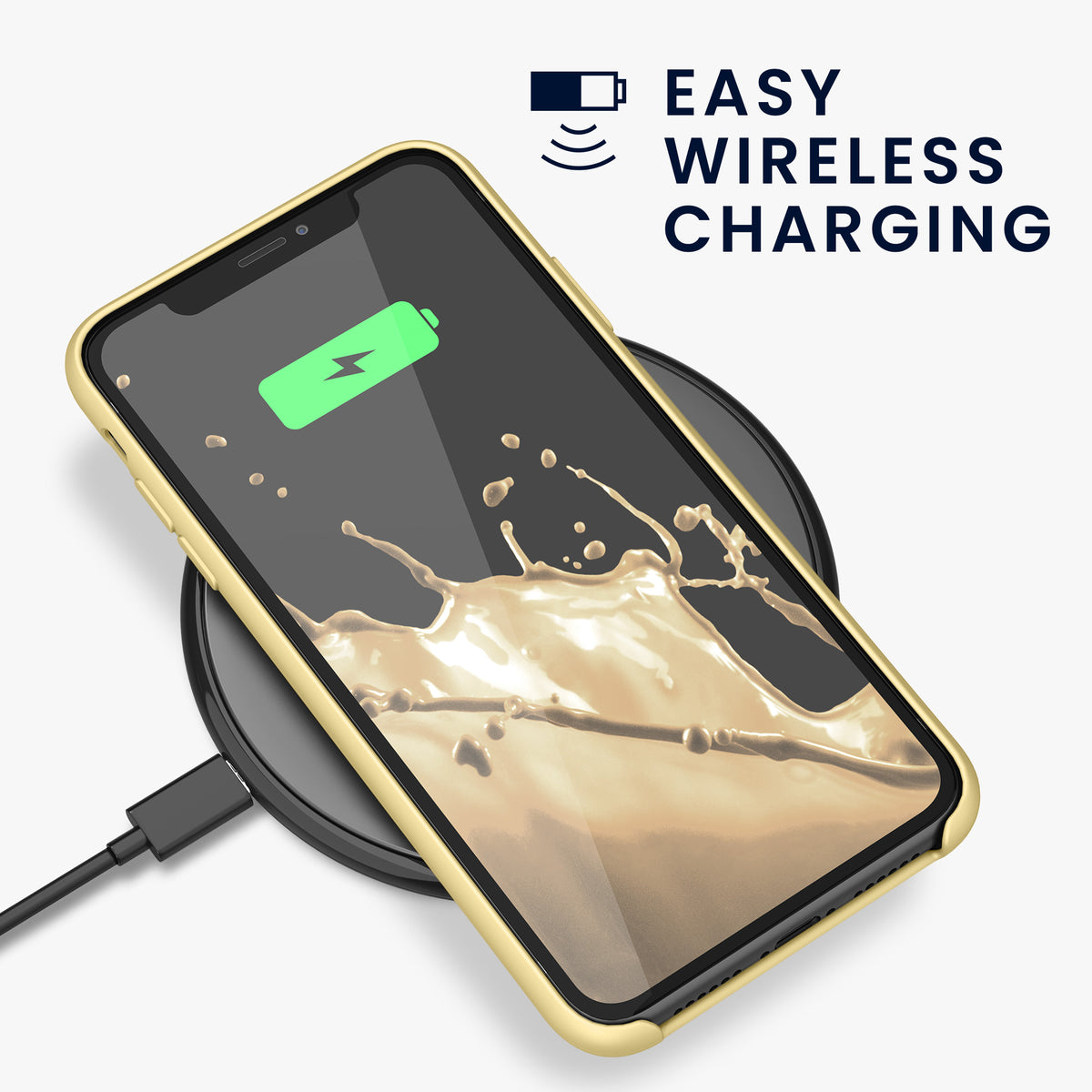 kwmobile Handyhülle für Apple iPhone 11 Hülle - Case Silikon - Kabelloses Laden - Schutzhülle Cover