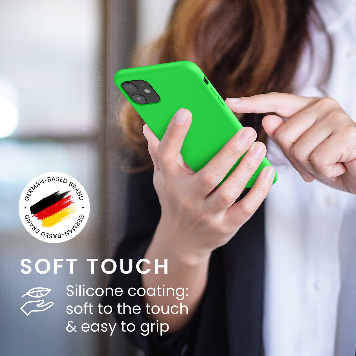 kwmobile Handyhülle für Apple iPhone 11 Hülle - Case Silikon - Kabelloses Laden - Schutzhülle Cover