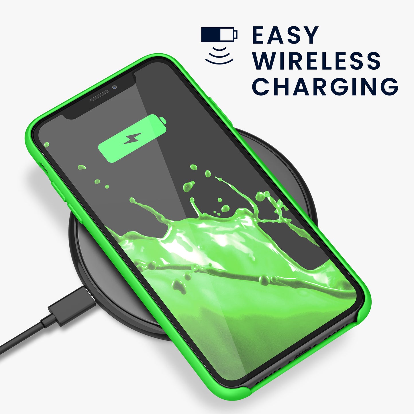 kwmobile Handyhülle für Apple iPhone 11 Hülle - Case Silikon - Kabelloses Laden - Schutzhülle Cover