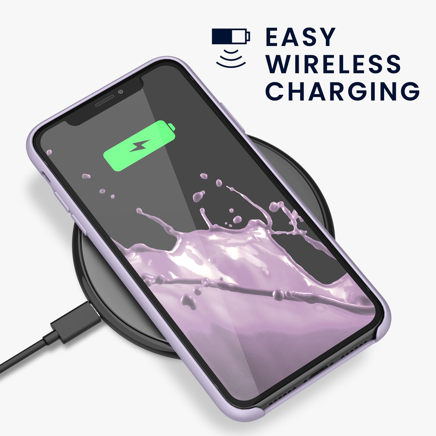 kwmobile Handyhülle für Apple iPhone 11 Hülle - Case Silikon - Kabelloses Laden - Schutzhülle Cover