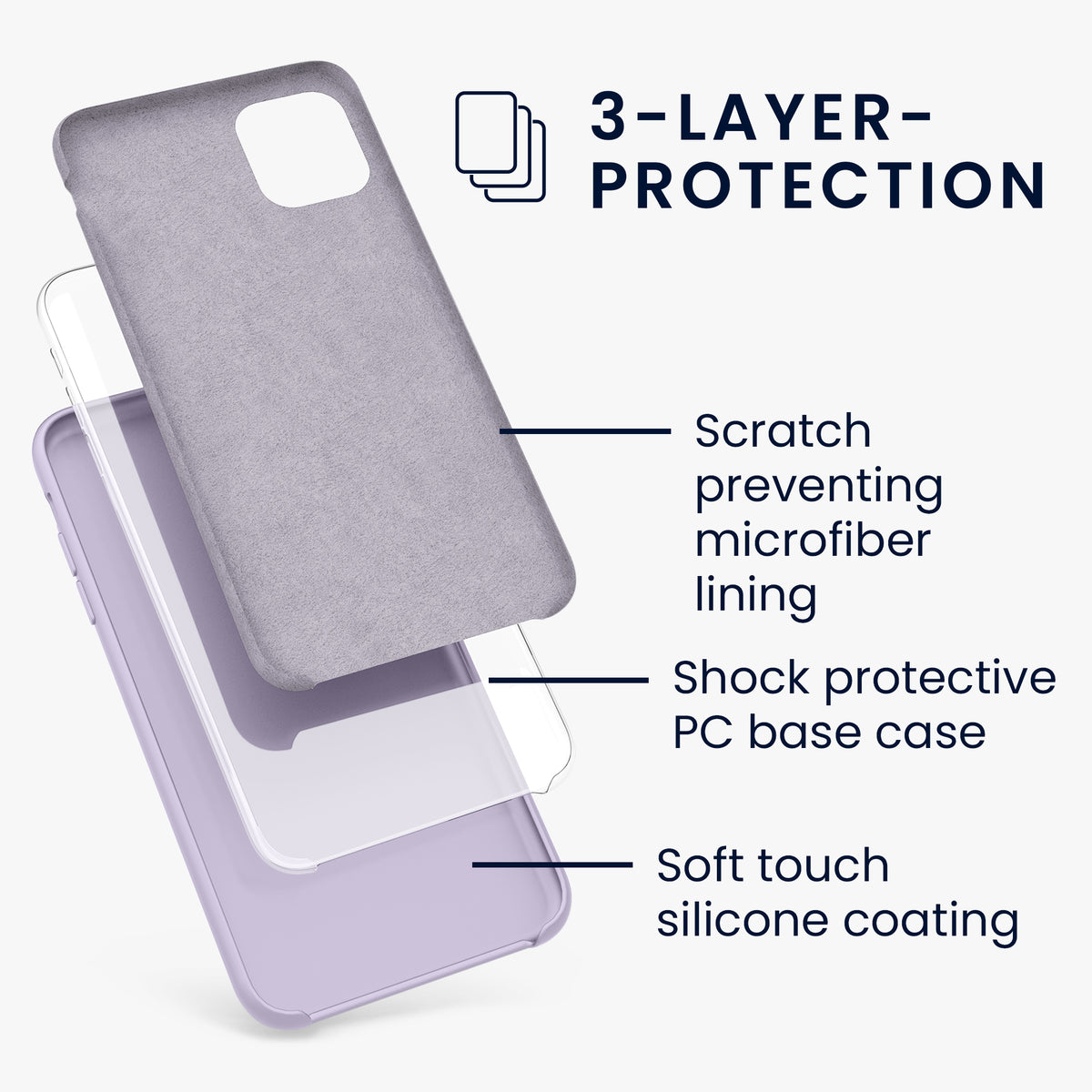 kwmobile Handyhülle für Apple iPhone 11 Hülle - Case Silikon - Kabelloses Laden - Schutzhülle Cover