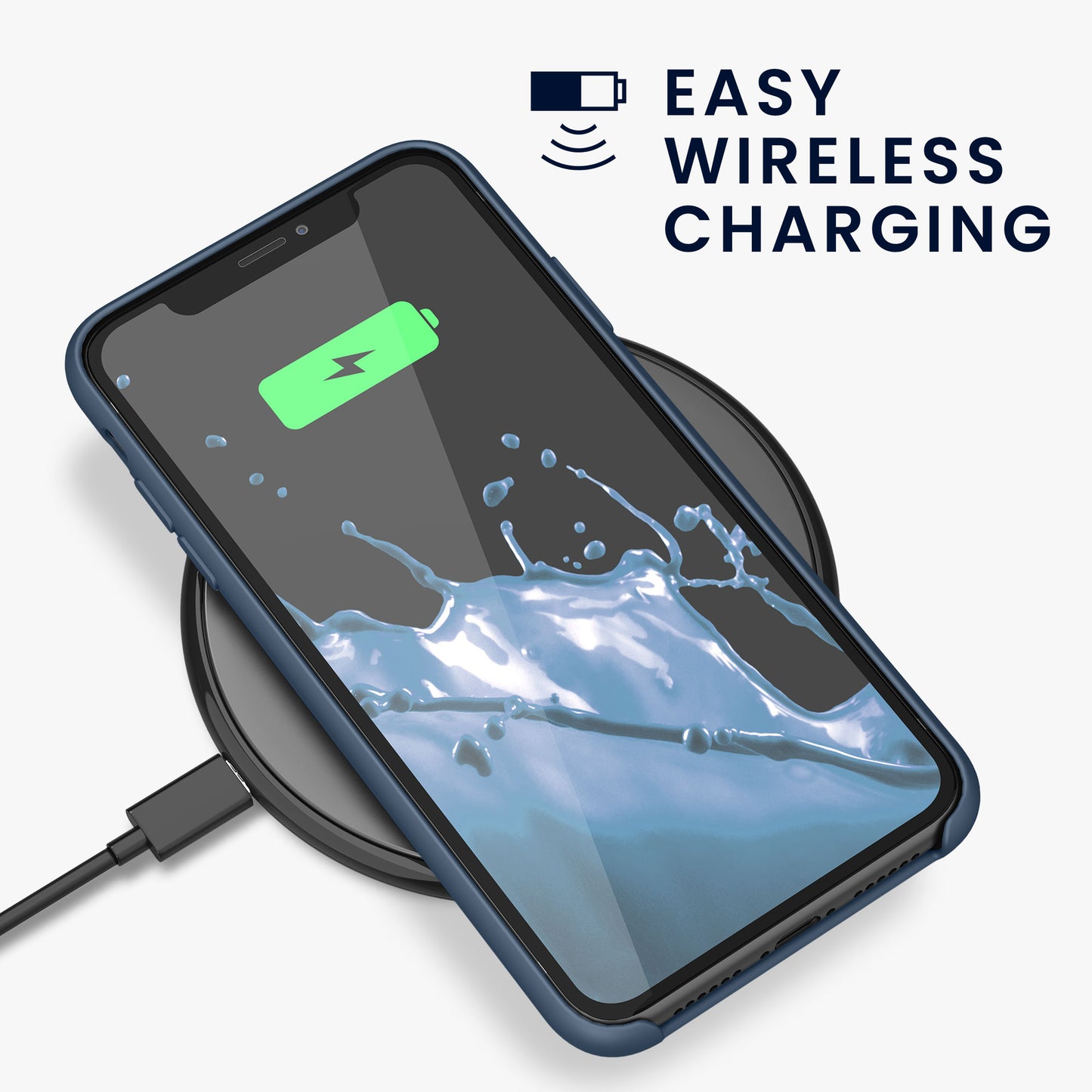 kwmobile Handyhülle für Apple iPhone 11 Hülle - Case Silikon - Kabelloses Laden - Schutzhülle Cover