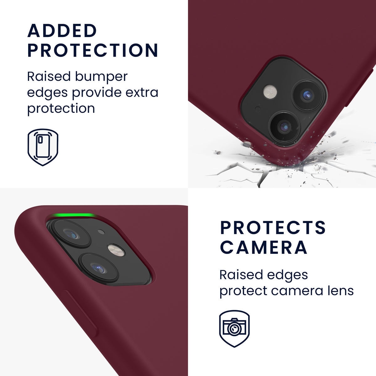 kwmobile Handyhülle für Apple iPhone 11 Hülle - Case Silikon - Kabelloses Laden - Schutzhülle Cover