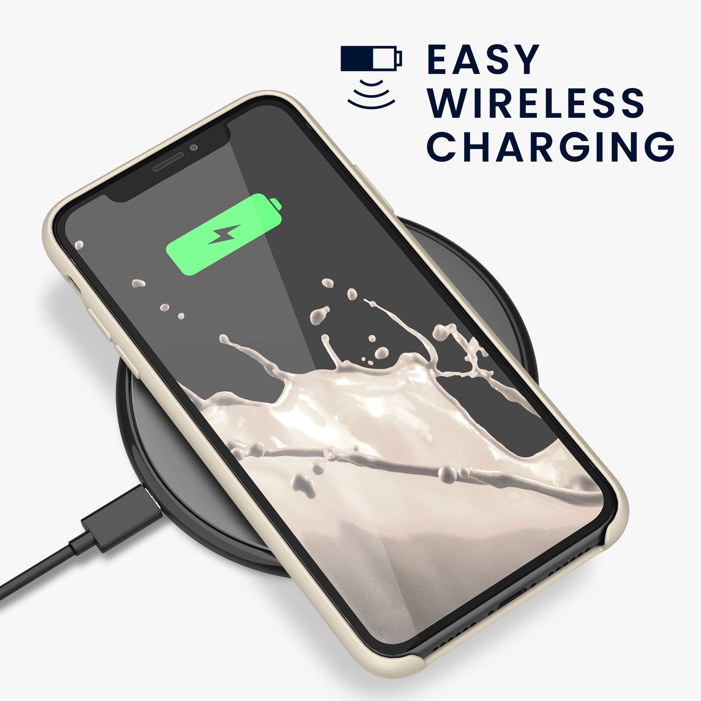 kwmobile Handyhülle für Apple iPhone 11 Hülle - Case Silikon - Kabelloses Laden - Schutzhülle Cover