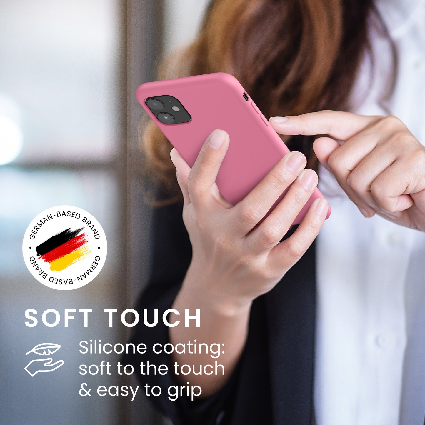 kwmobile Handyhülle für Apple iPhone 11 Hülle - Case Silikon - Kabelloses Laden - Schutzhülle Cover