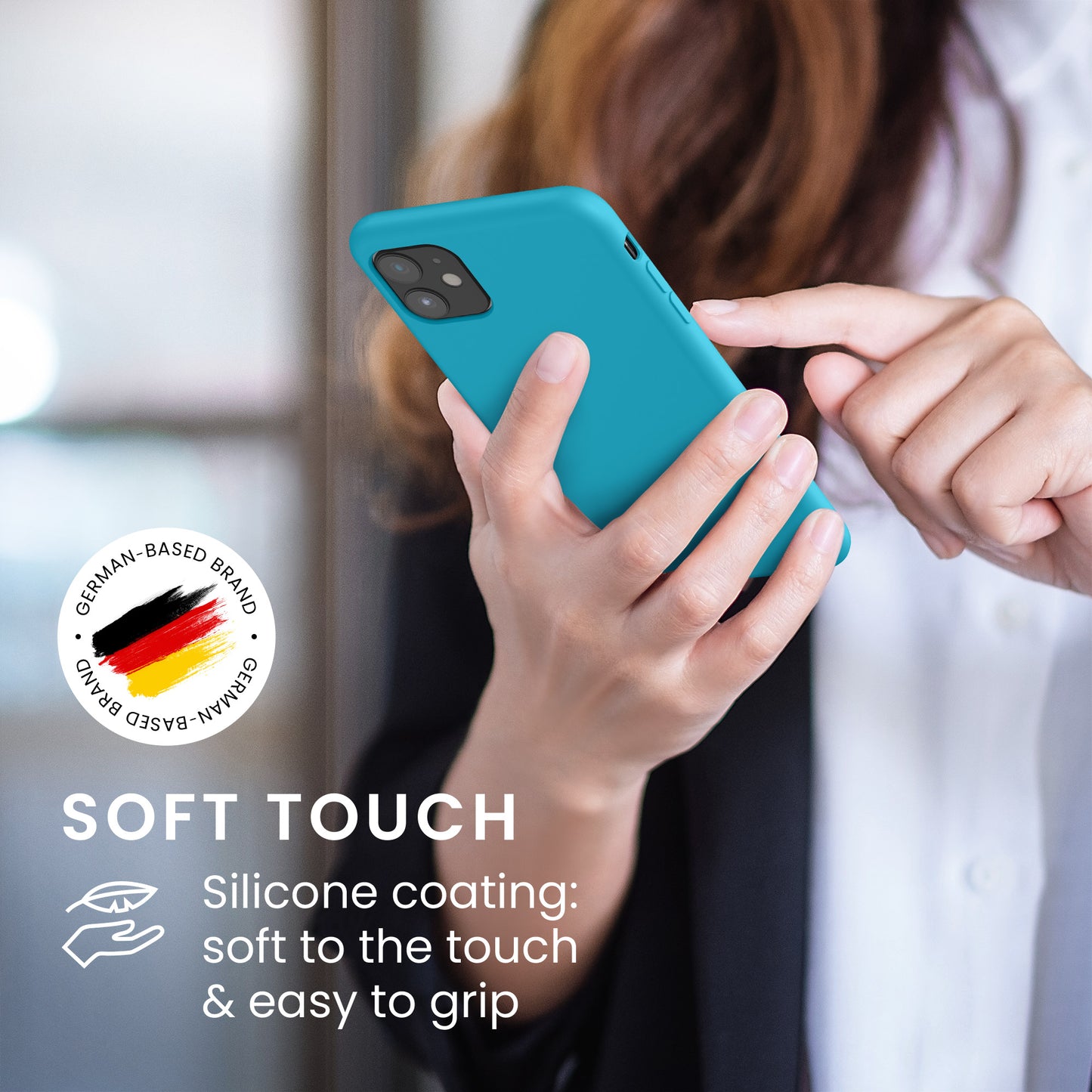 kwmobile Handyhülle für Apple iPhone 11 Hülle - Case Silikon - Kabelloses Laden - Schutzhülle Cover