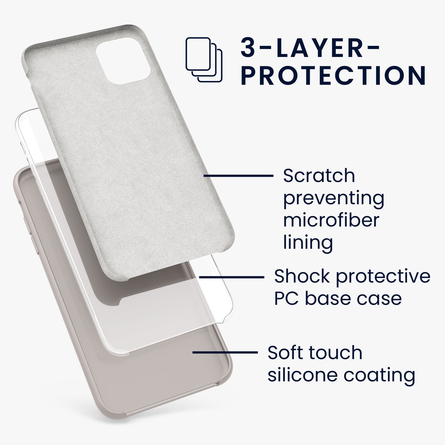 kwmobile Handyhülle für Apple iPhone 11 Hülle - Case Silikon - Kabelloses Laden - Schutzhülle Cover