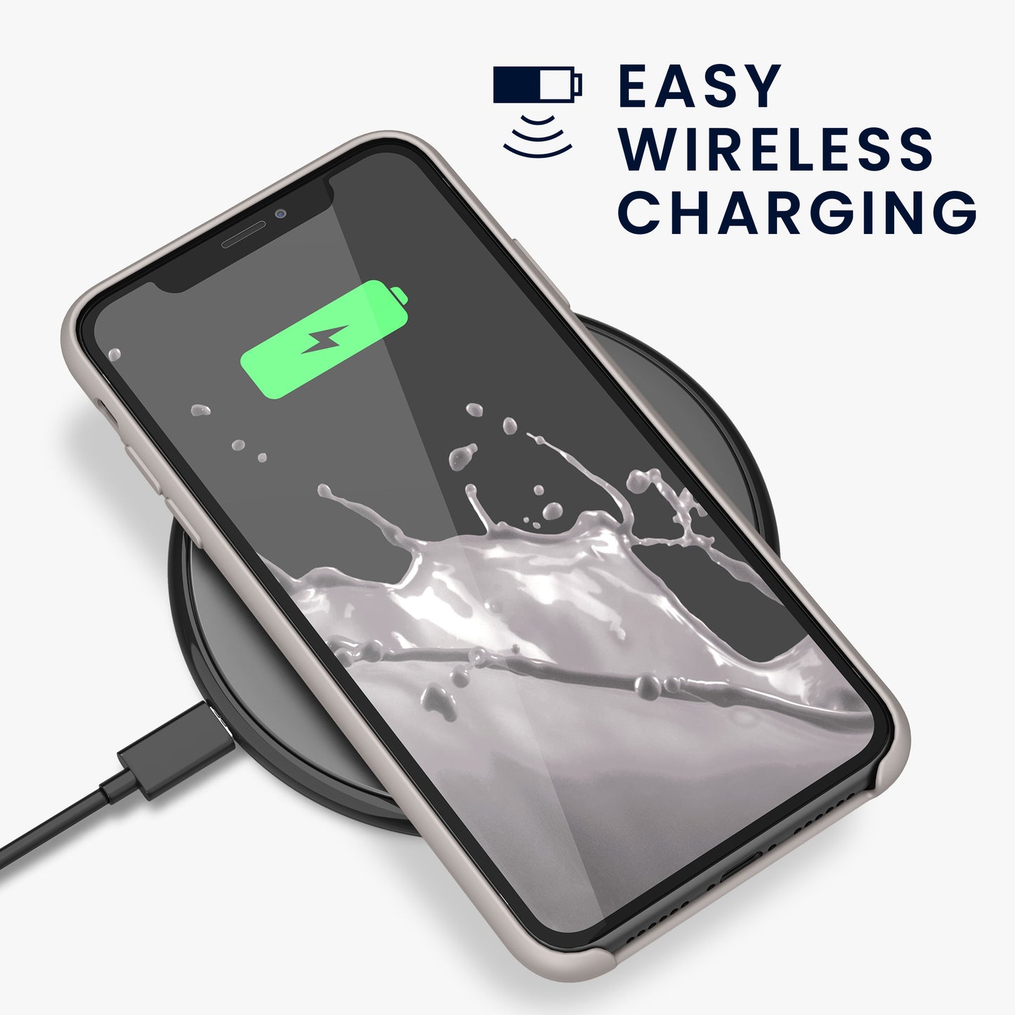 kwmobile Handyhülle für Apple iPhone 11 Hülle - Case Silikon - Kabelloses Laden - Schutzhülle Cover