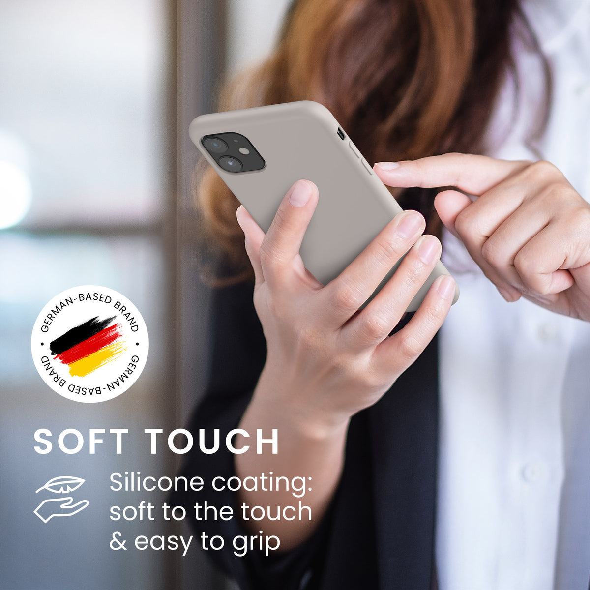 kwmobile Handyhülle für Apple iPhone 11 Hülle - Case Silikon - Kabelloses Laden - Schutzhülle Cover