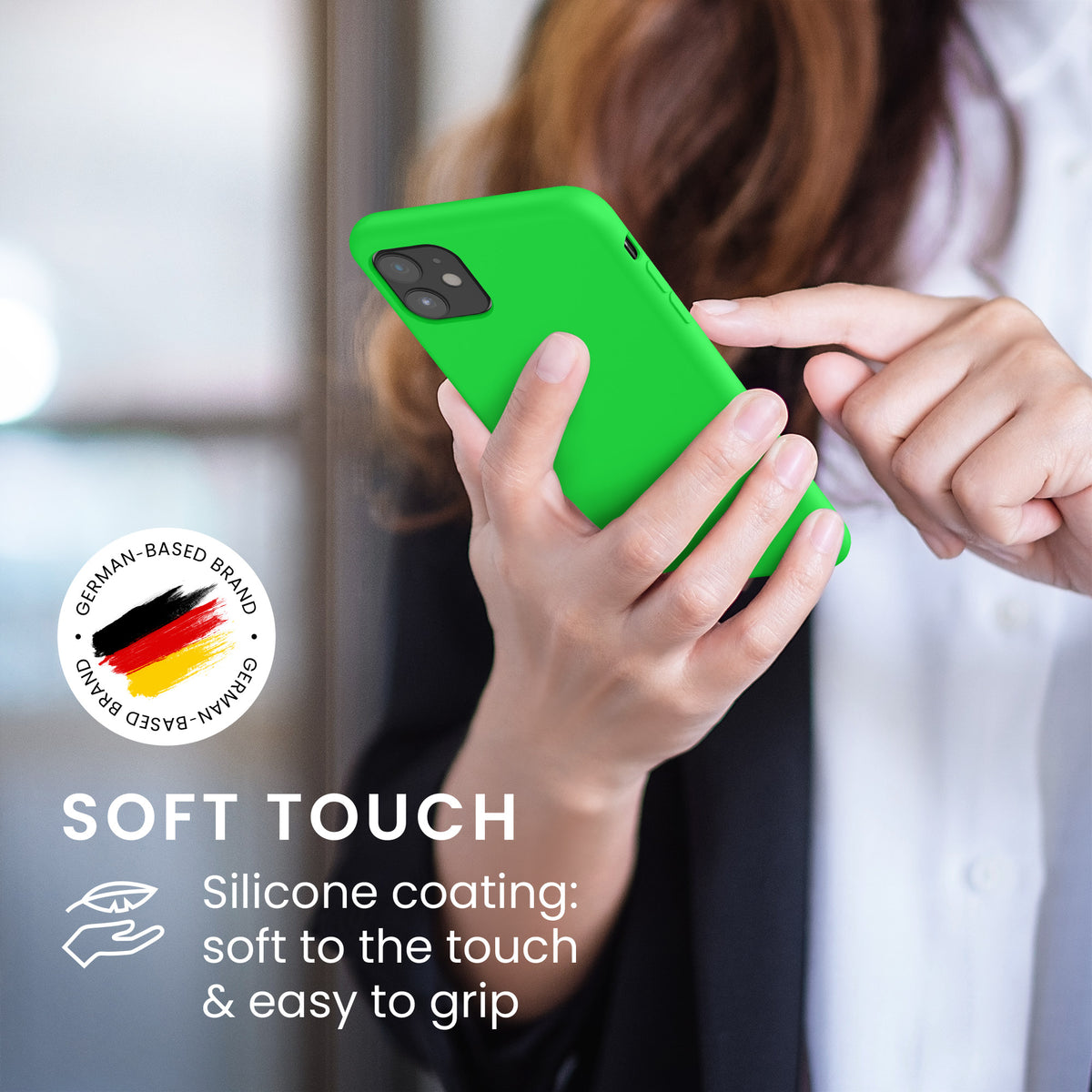 kwmobile Handyhülle für Apple iPhone 11 Hülle - Case Silikon - Kabelloses Laden - Schutzhülle Cover