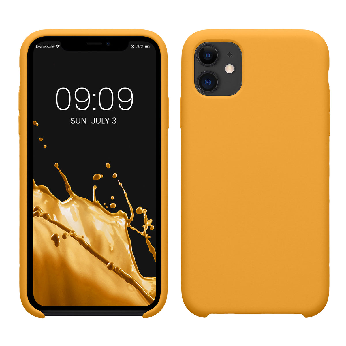 kwmobile Handyhülle für Apple iPhone 11 Hülle - Case Silikon - Kabelloses Laden - Schutzhülle Cover