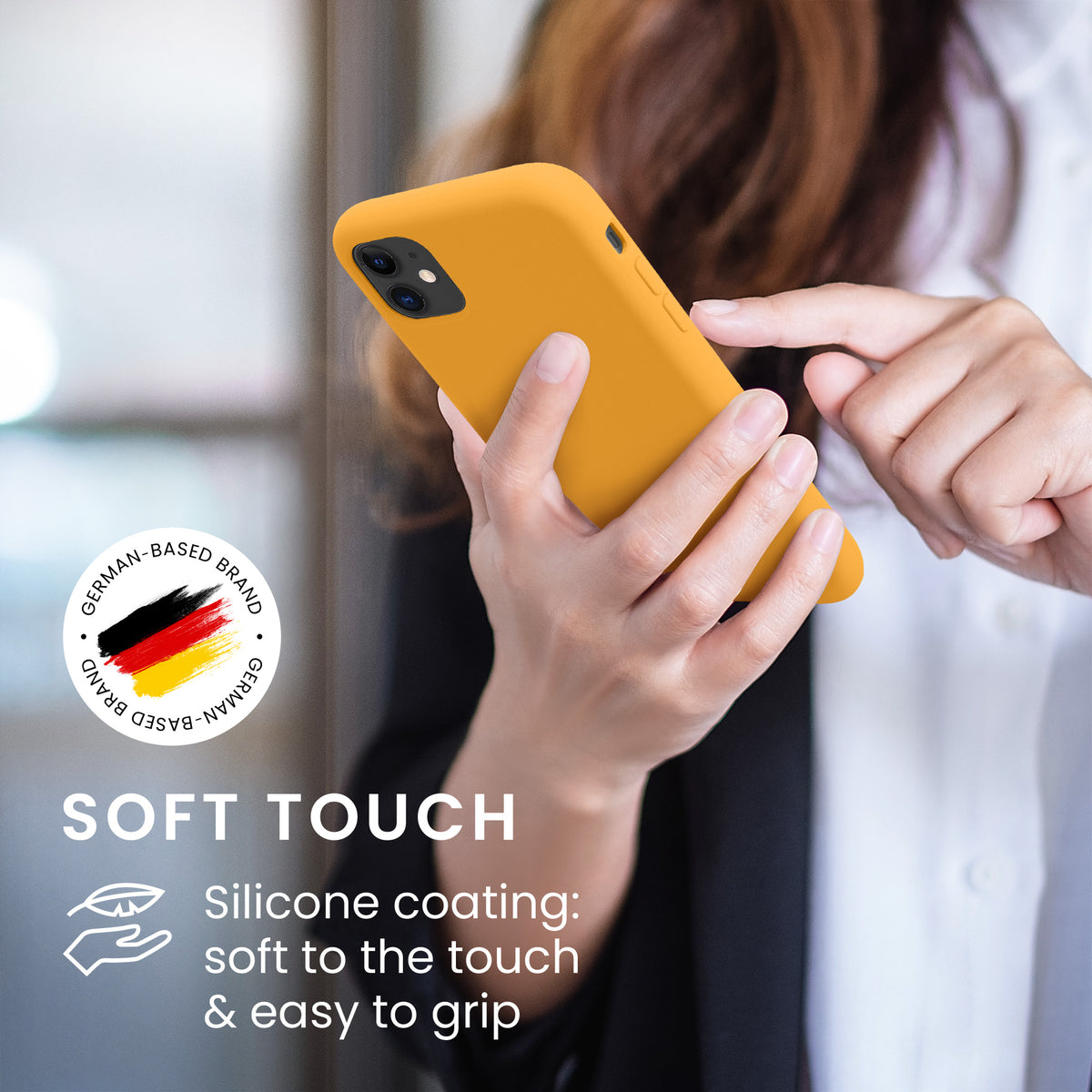 kwmobile Handyhülle für Apple iPhone 11 Hülle - Case Silikon - Kabelloses Laden - Schutzhülle Cover