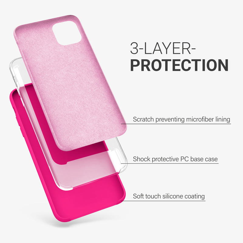 kwmobile Handyhülle für Apple iPhone 11 Pro Max Hülle - Case Silikon - Kabelloses Laden - Schutzhülle Cover