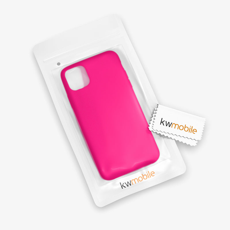 kwmobile Handyhülle für Apple iPhone 11 Pro Max Hülle - Case Silikon - Kabelloses Laden - Schutzhülle Cover