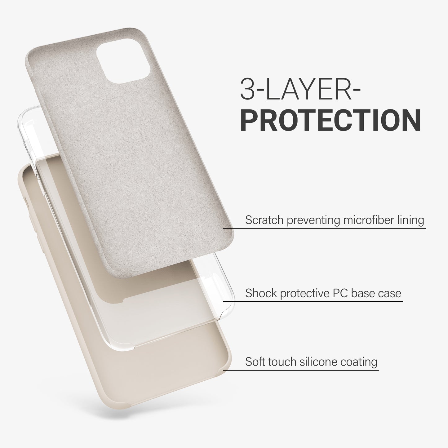kwmobile Handyhülle für Apple iPhone 11 Pro Max Hülle - Case Silikon - Kabelloses Laden - Schutzhülle Cover