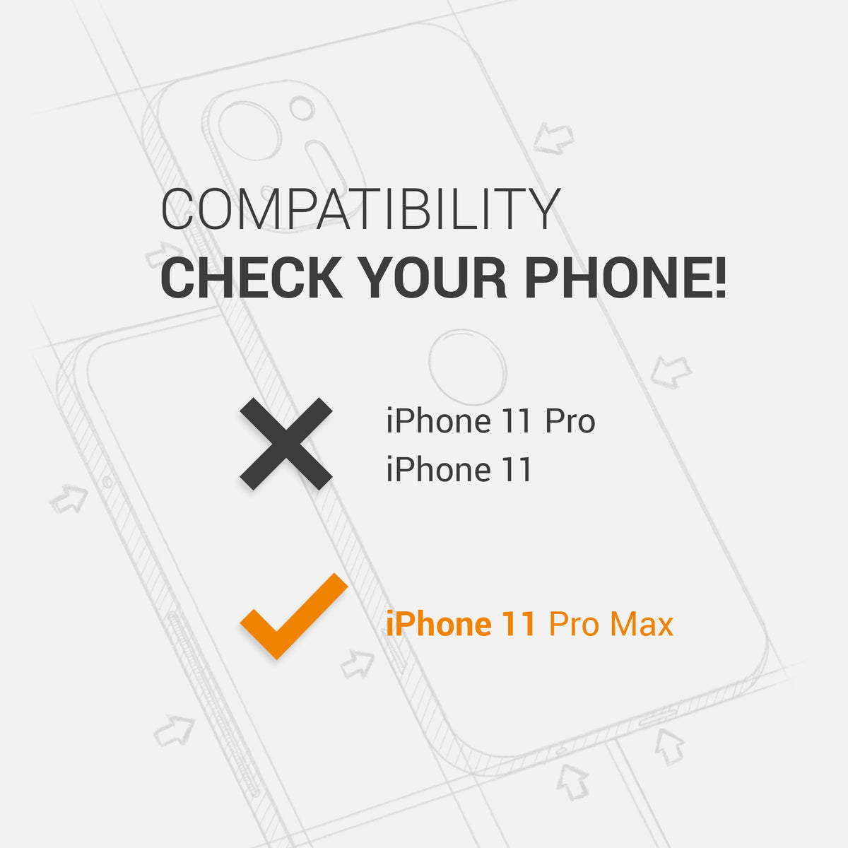 kwmobile Handyhülle für Apple iPhone 11 Pro Max Hülle - Case Silikon - Kabelloses Laden - Schutzhülle Cover
