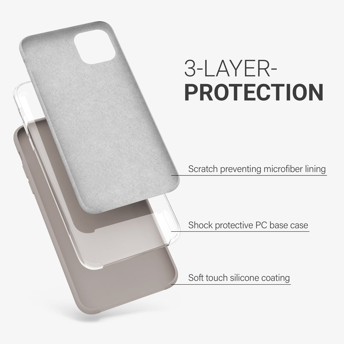 kwmobile Handyhülle für Apple iPhone 11 Pro Max Hülle - Case Silikon - Kabelloses Laden - Schutzhülle Cover