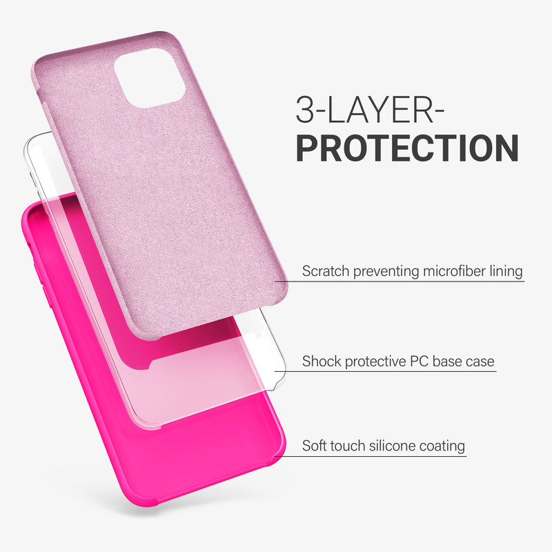 kwmobile Handyhülle für Apple iPhone 11 Pro Hülle - Case Silikon - Kabelloses Laden - Schutzhülle Cover