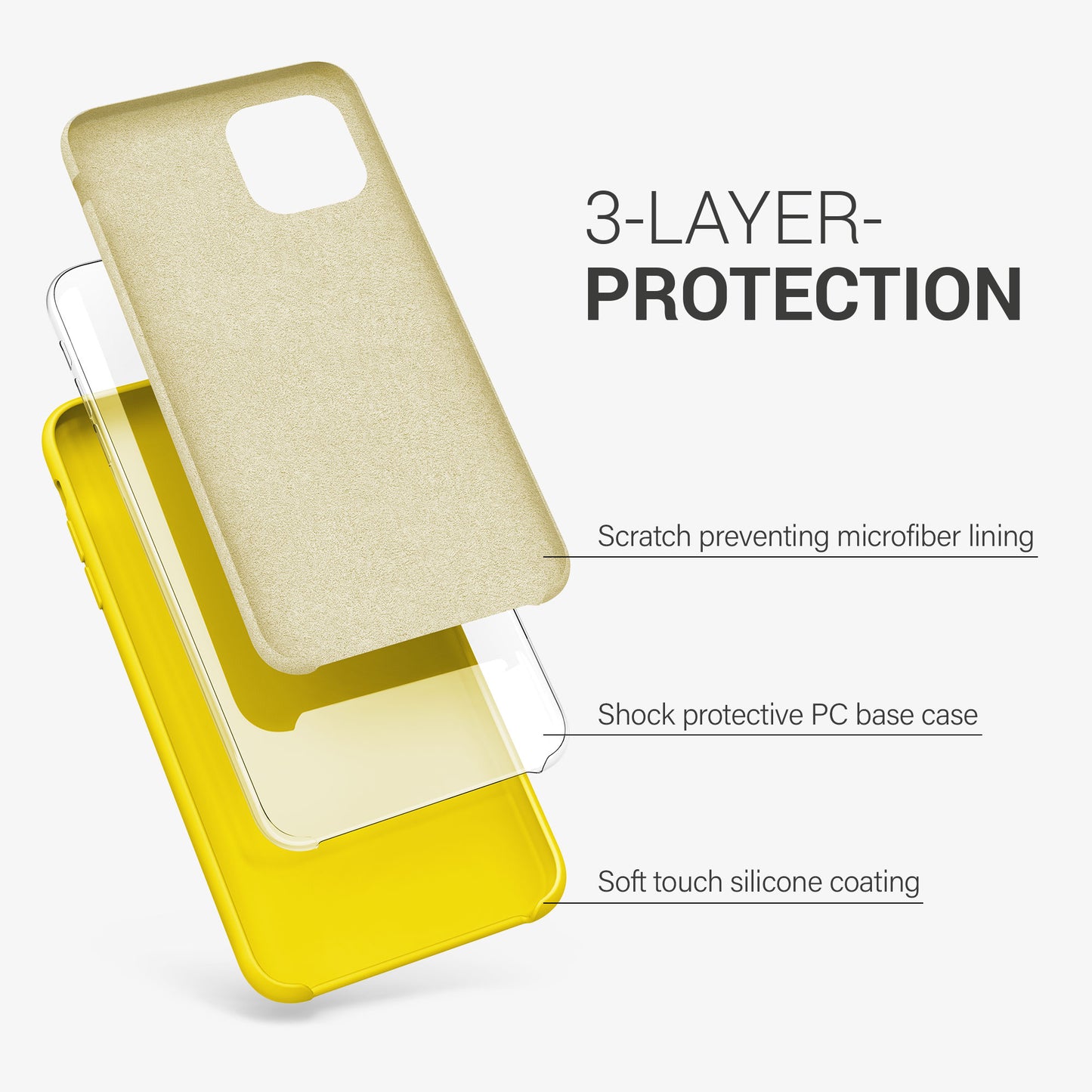 kwmobile Handyhülle für Apple iPhone 11 Pro Hülle - Case Silikon - Kabelloses Laden - Schutzhülle Cover