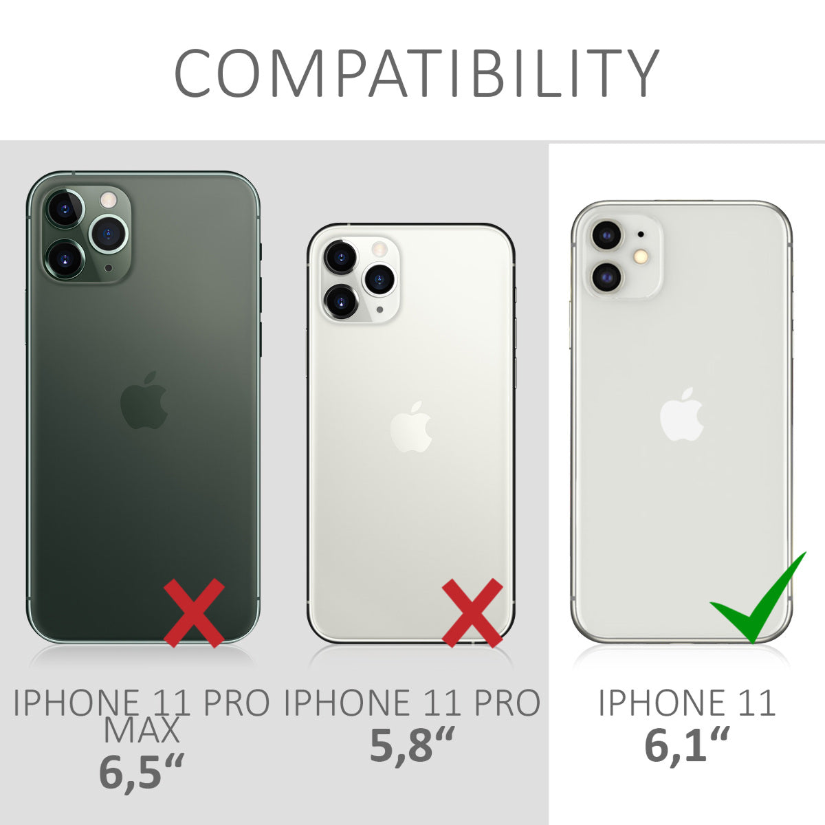 Hülle kompatibel mit Apple iPhone 11
