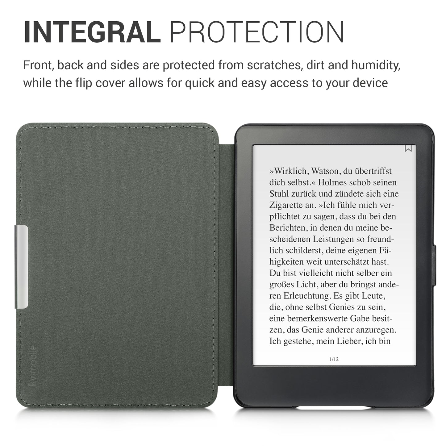 Kunstleder Hülle kompatibel mit Amazon Kindle Paperwhite
