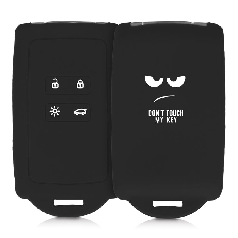 kwmobile Autoschlüssel Hülle kompatibel mit Renault 4-Tasten Smartkey Autoschlüssel (nur Keyless Go) - Schutzhülle Cover