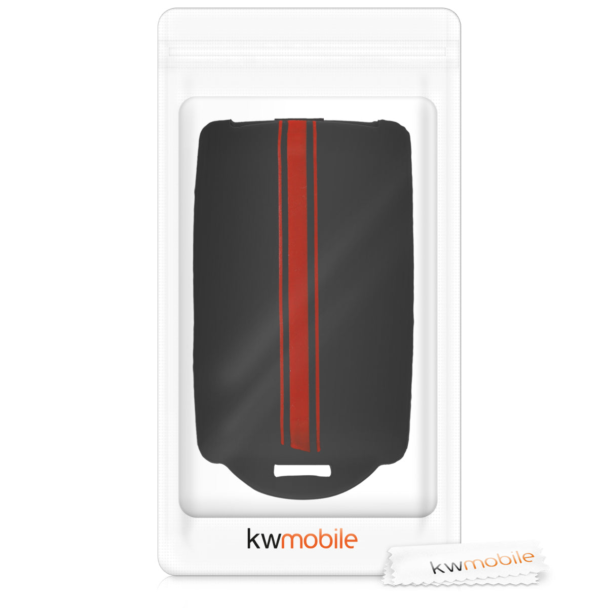 kwmobile Autoschlüssel Hülle kompatibel mit Renault 4-Tasten Smartkey Autoschlüssel (nur Keyless Go) - Schutzhülle Cover
