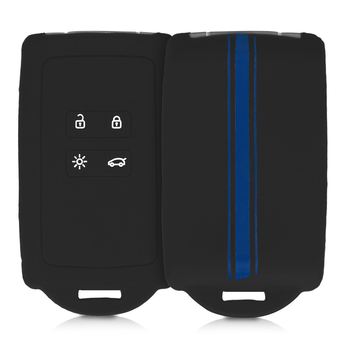 kwmobile Autoschlüssel Hülle kompatibel mit Renault 4-Tasten Smartkey Autoschlüssel (nur Keyless Go) - Schutzhülle Cover