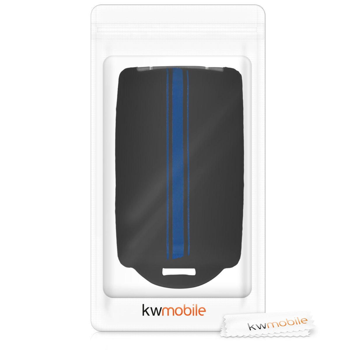 kwmobile Autoschlüssel Hülle kompatibel mit Renault 4-Tasten Smartkey Autoschlüssel (nur Keyless Go) - Schutzhülle Cover