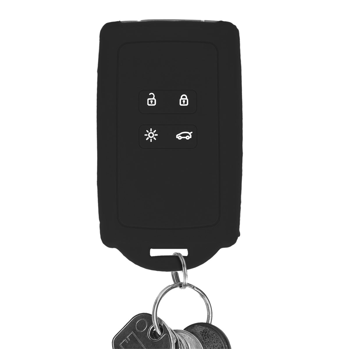 kwmobile Autoschlüssel Hülle kompatibel mit Renault 4-Tasten Smartkey Autoschlüssel (nur Keyless Go) - Schutzhülle Cover
