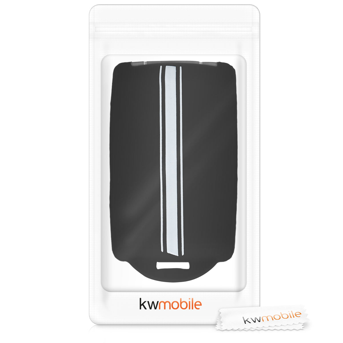kwmobile Autoschlüssel Hülle kompatibel mit Renault 4-Tasten Smartkey Autoschlüssel (nur Keyless Go) - Schutzhülle Cover