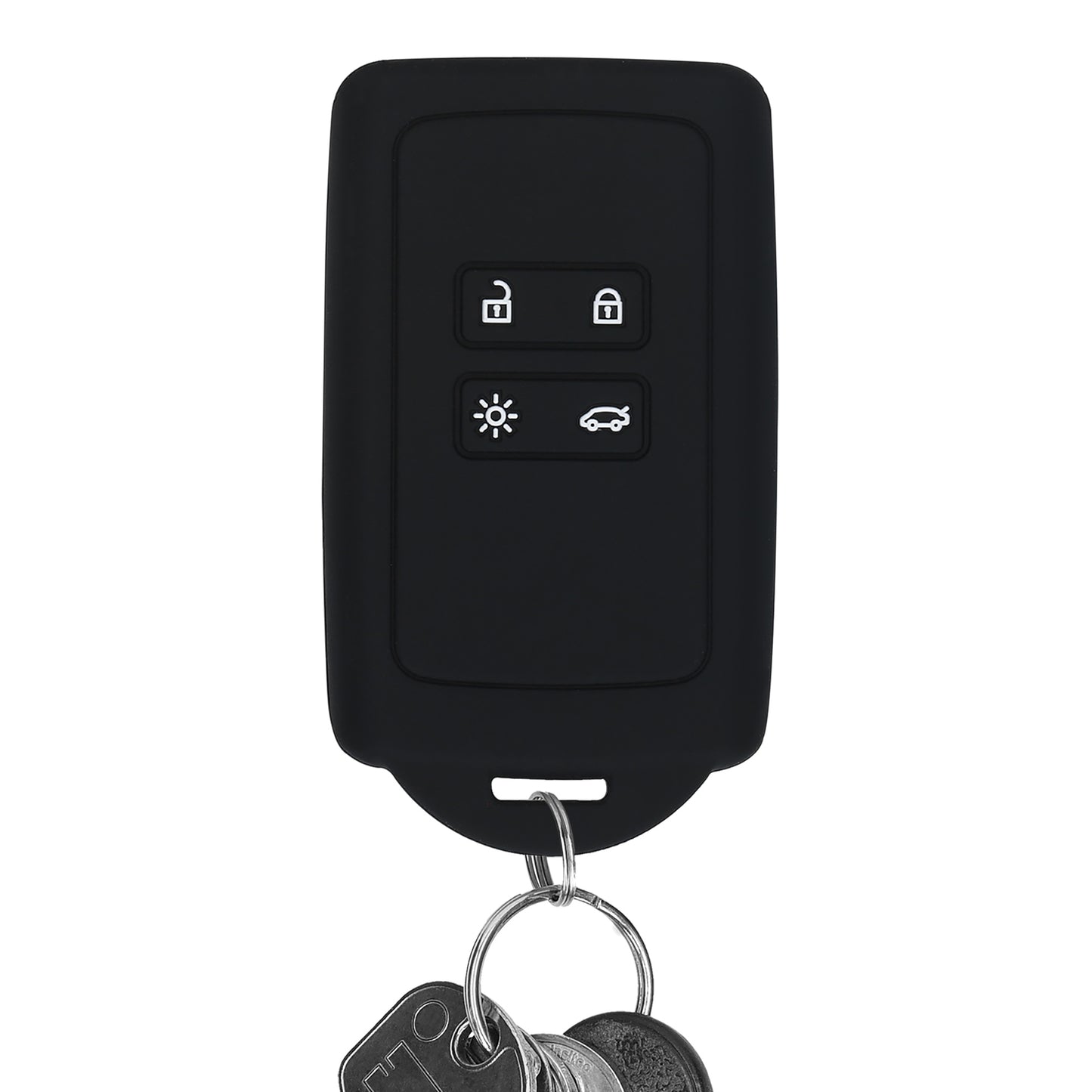 kwmobile Autoschlüssel Hülle kompatibel mit Renault 4-Tasten Smartkey Autoschlüssel (nur Keyless Go) - Schutzhülle Cover