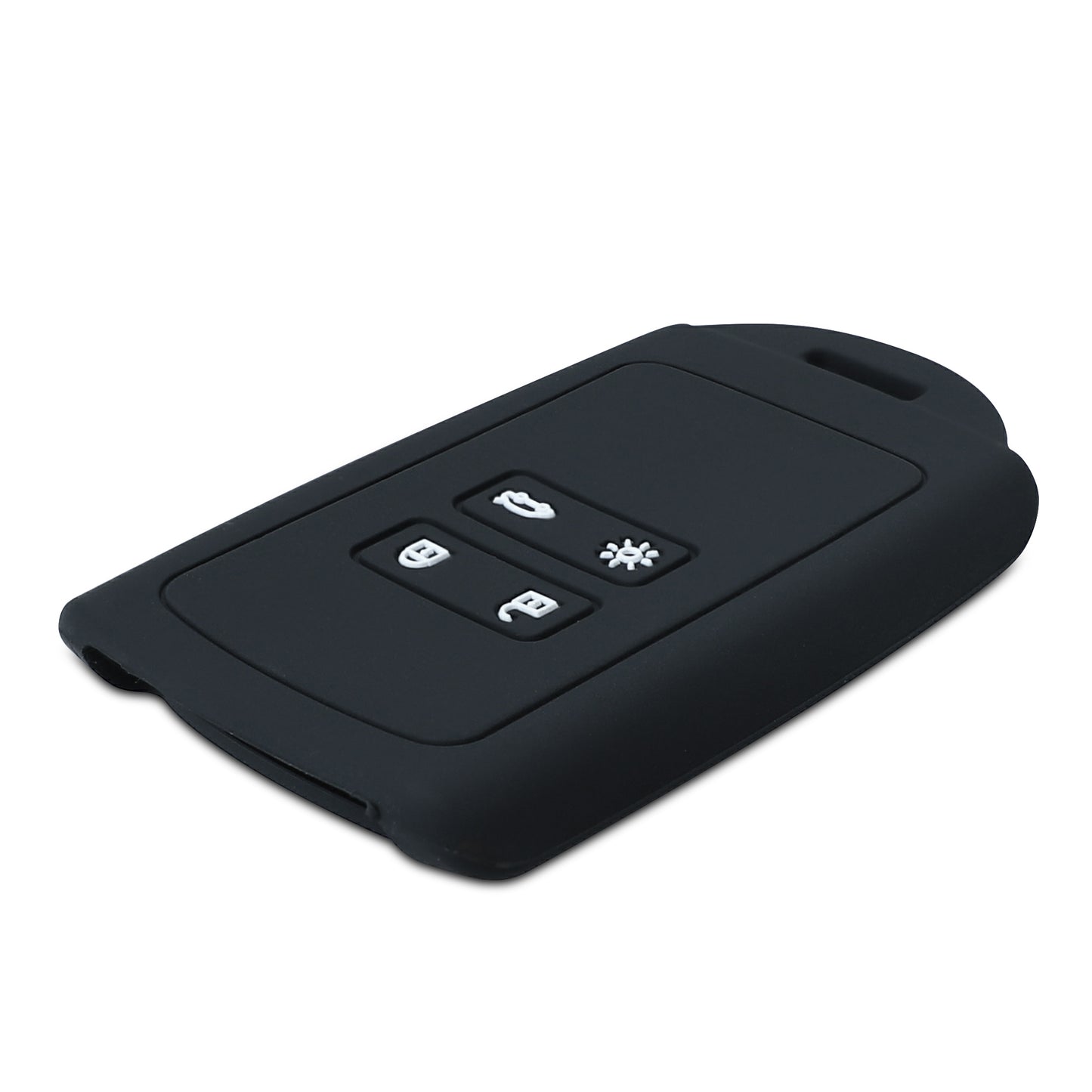 kwmobile Autoschlüssel Hülle kompatibel mit Renault 4-Tasten Smartkey Autoschlüssel (nur Keyless Go) - Schutzhülle Cover