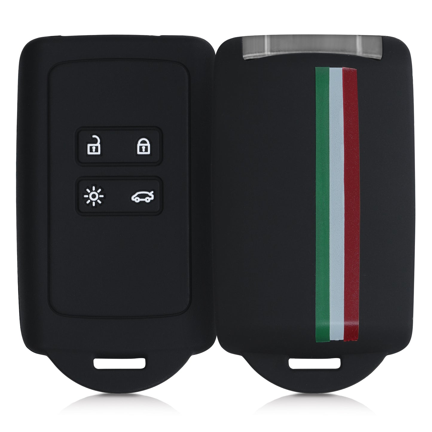 kwmobile Autoschlüssel Hülle kompatibel mit Renault 4-Tasten Smartkey Autoschlüssel (nur Keyless Go) - Schutzhülle Cover