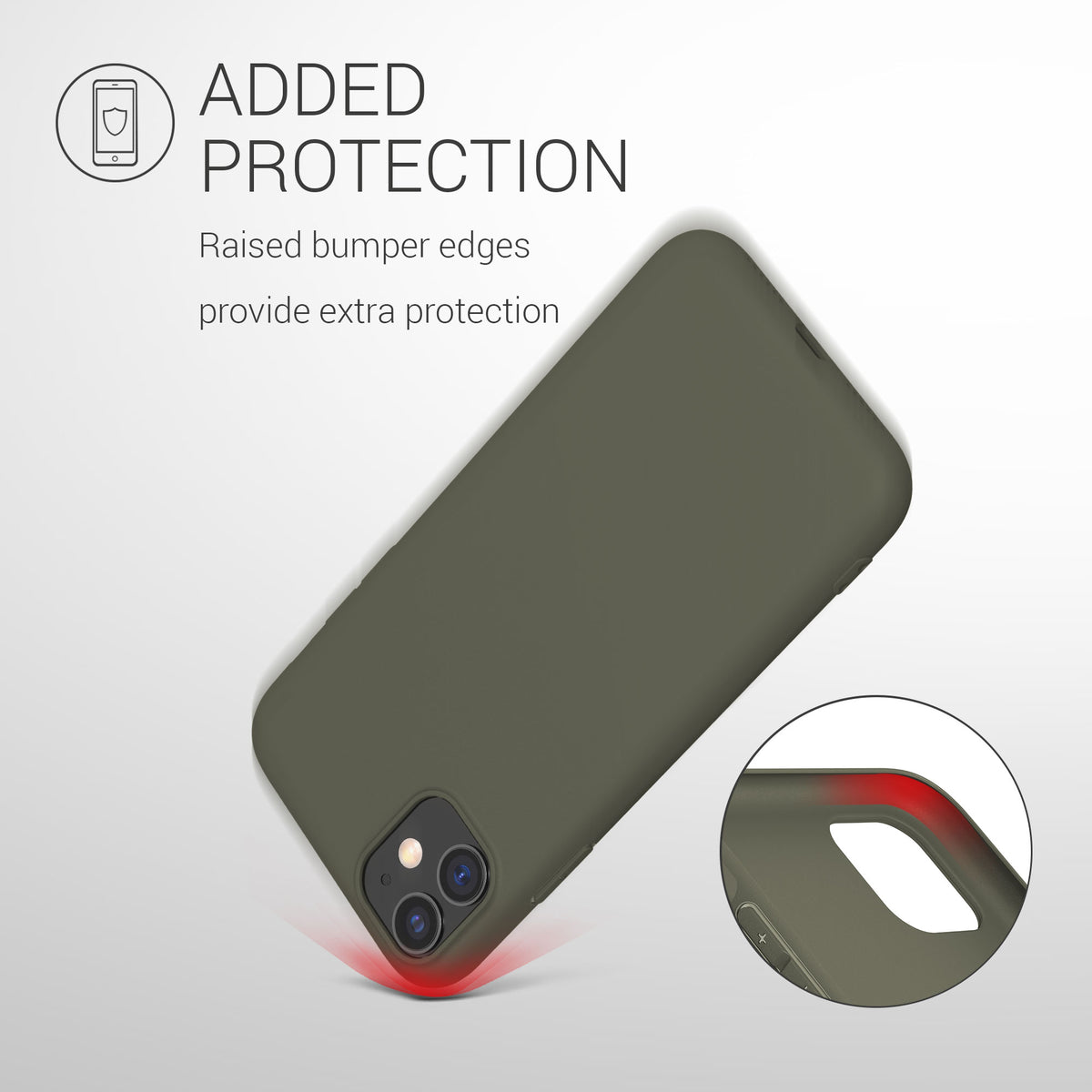 kwmobile Handyhülle für Apple iPhone 11 - Kabelloses Laden - Schutzhülle Cover