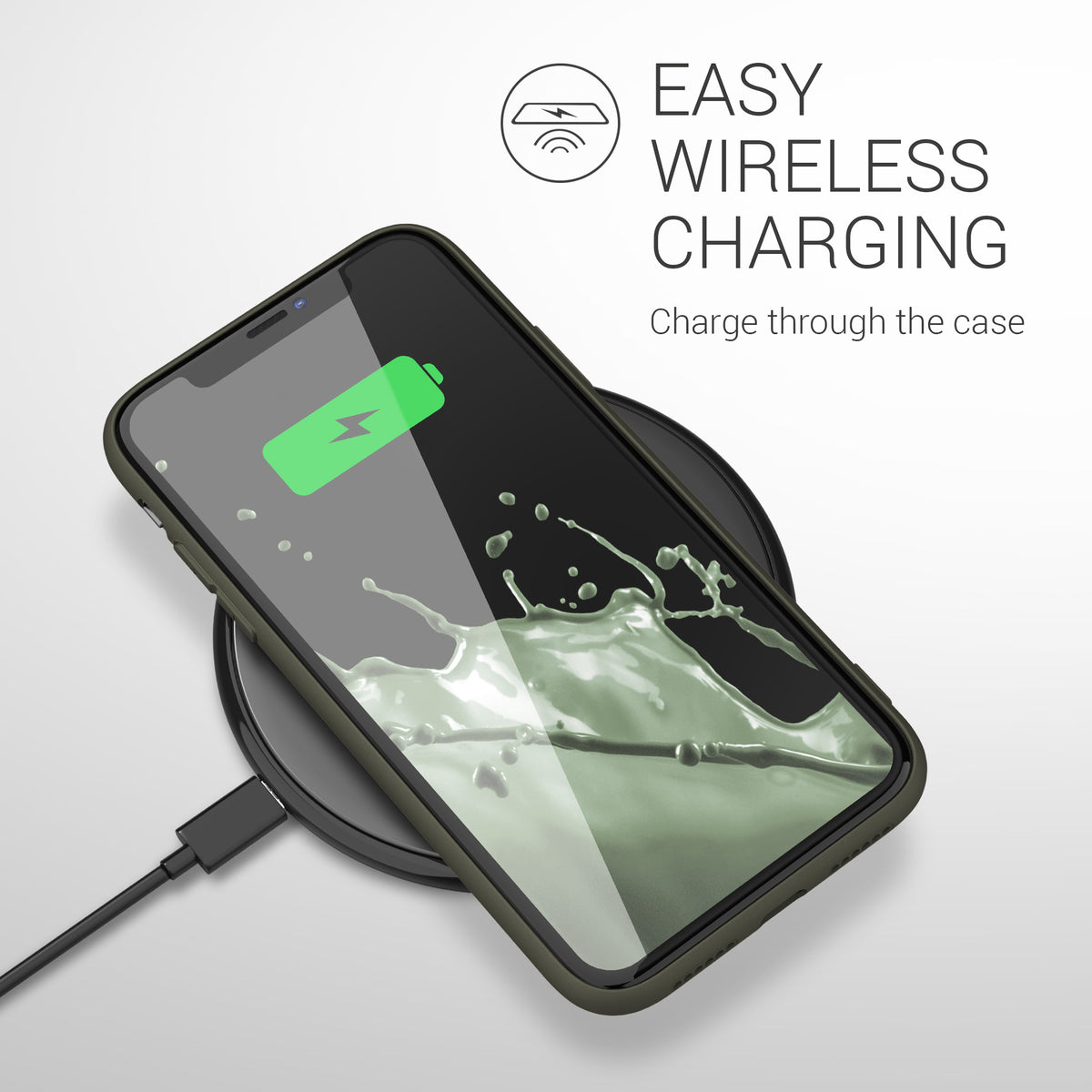 kwmobile Handyhülle für Apple iPhone 11 - Kabelloses Laden - Schutzhülle Cover