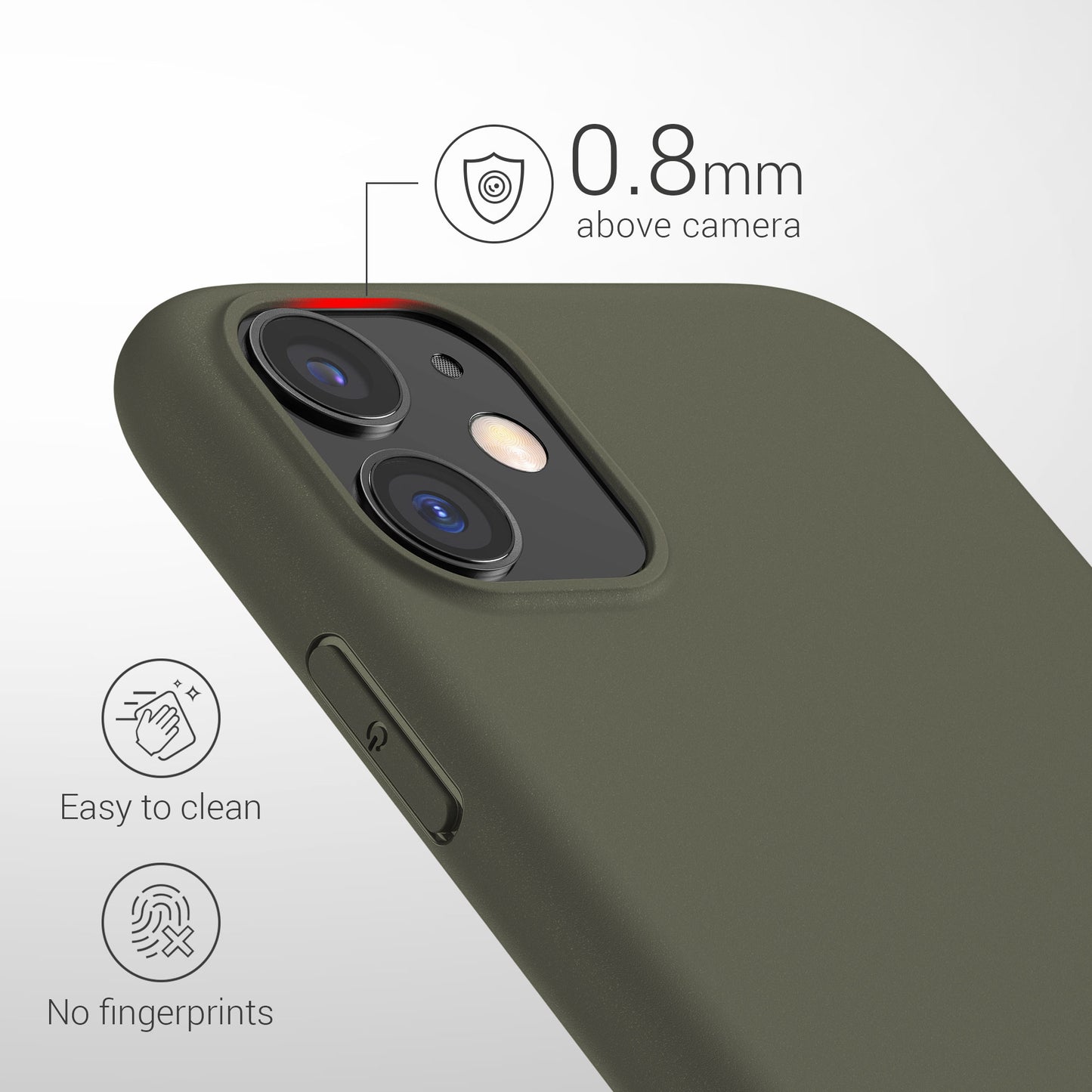 kwmobile Handyhülle für Apple iPhone 11 - Kabelloses Laden - Schutzhülle Cover