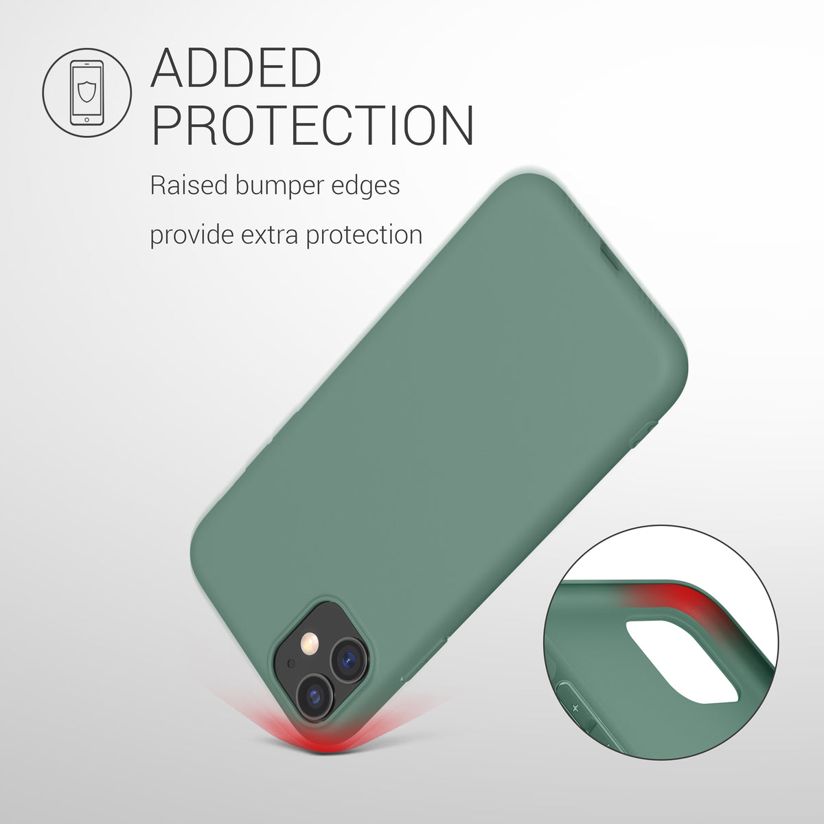 kwmobile Handyhülle für Apple iPhone 11 - Kabelloses Laden - Schutzhülle Cover
