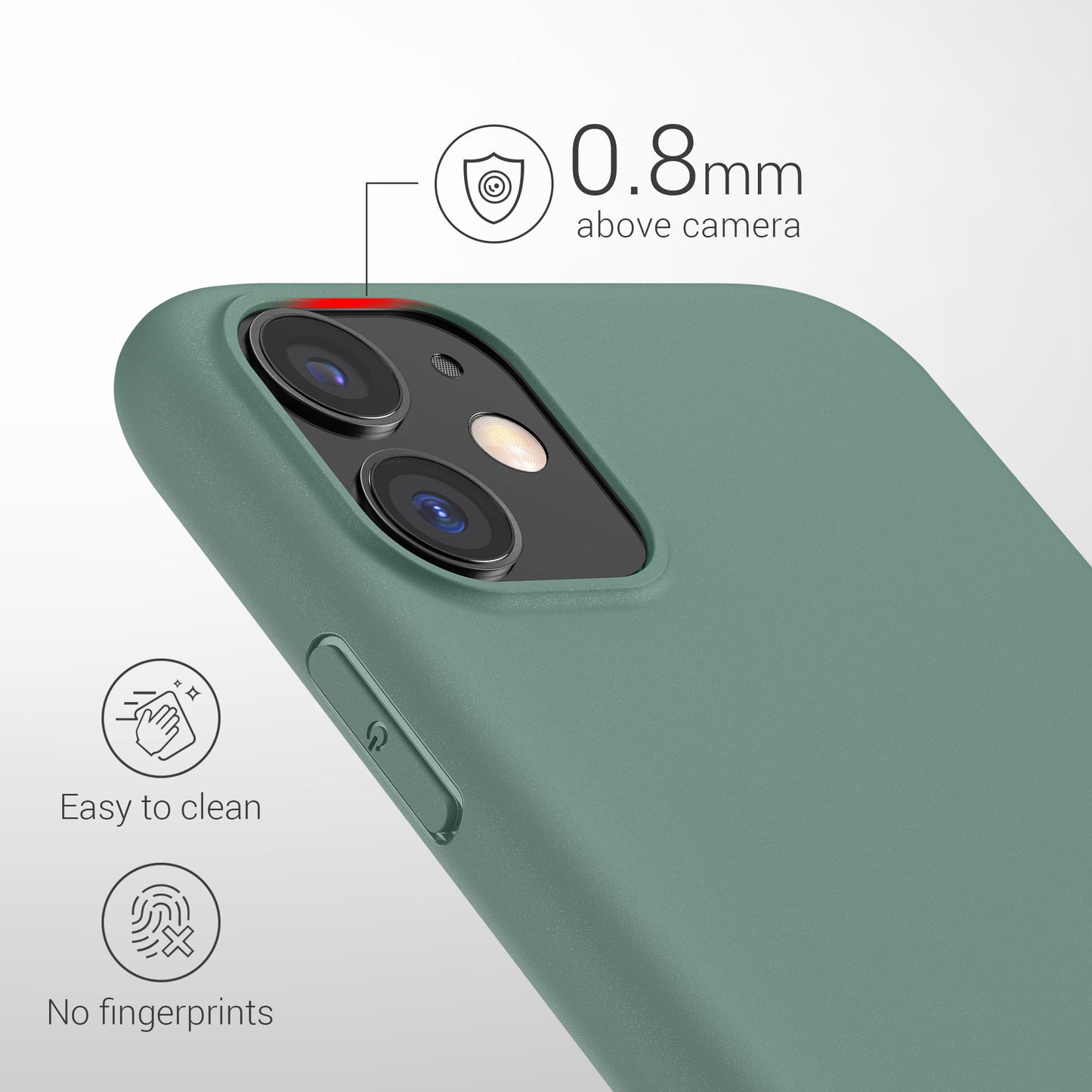 kwmobile Handyhülle für Apple iPhone 11 - Kabelloses Laden - Schutzhülle Cover
