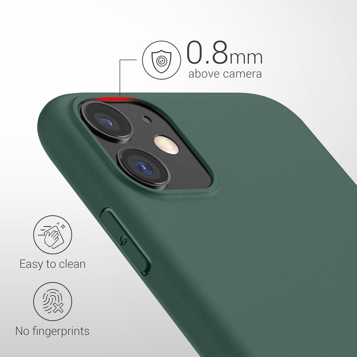 kwmobile Handyhülle für Apple iPhone 11 - Kabelloses Laden - Schutzhülle Cover