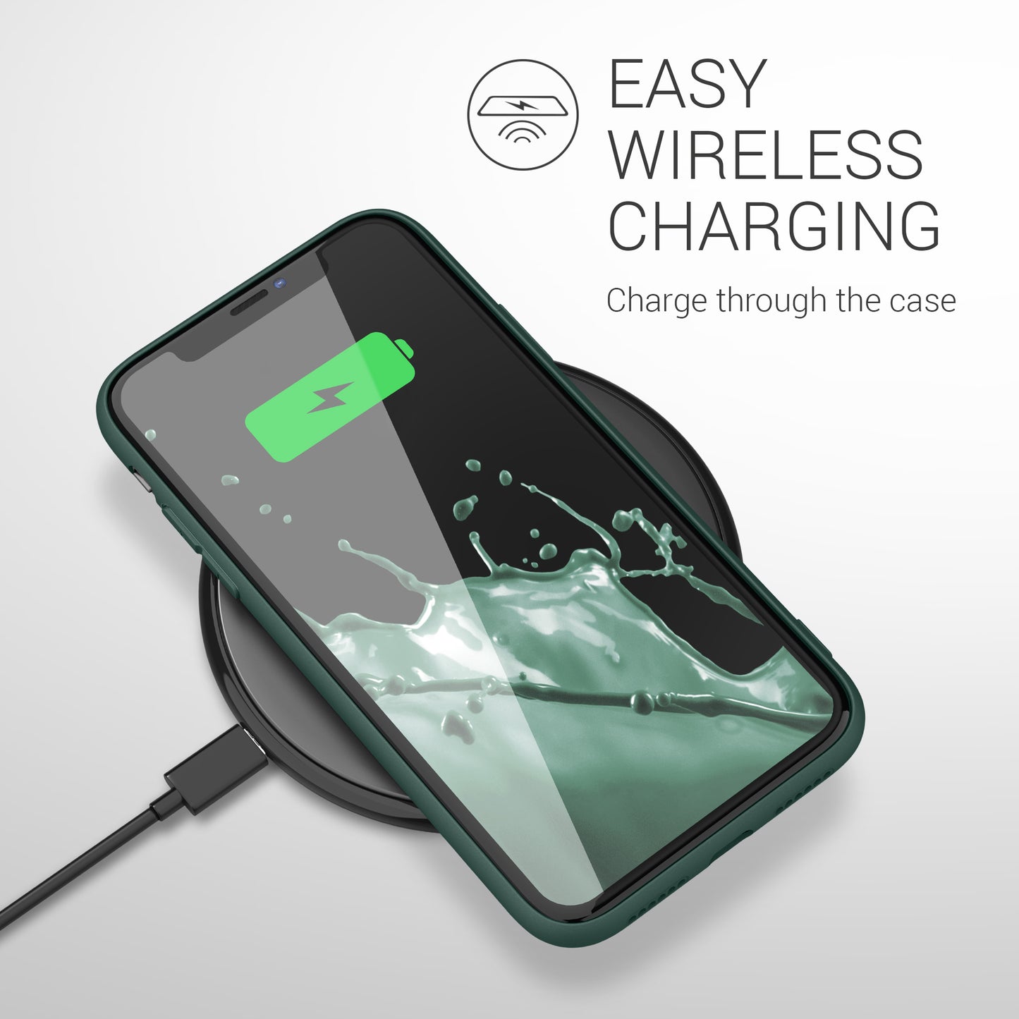 kwmobile Handyhülle für Apple iPhone 11 - Kabelloses Laden - Schutzhülle Cover