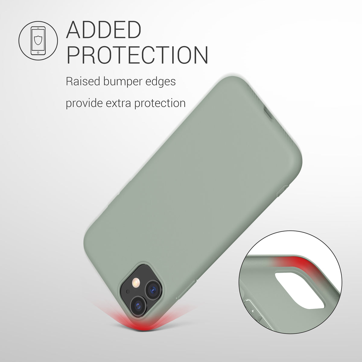 kwmobile Handyhülle für Apple iPhone 11 - Kabelloses Laden - Schutzhülle Cover
